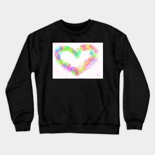 Rainbow Heart Crewneck Sweatshirt